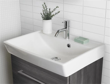 Dansani Cappella vask 52 cm i porcelæn - Hvid mat